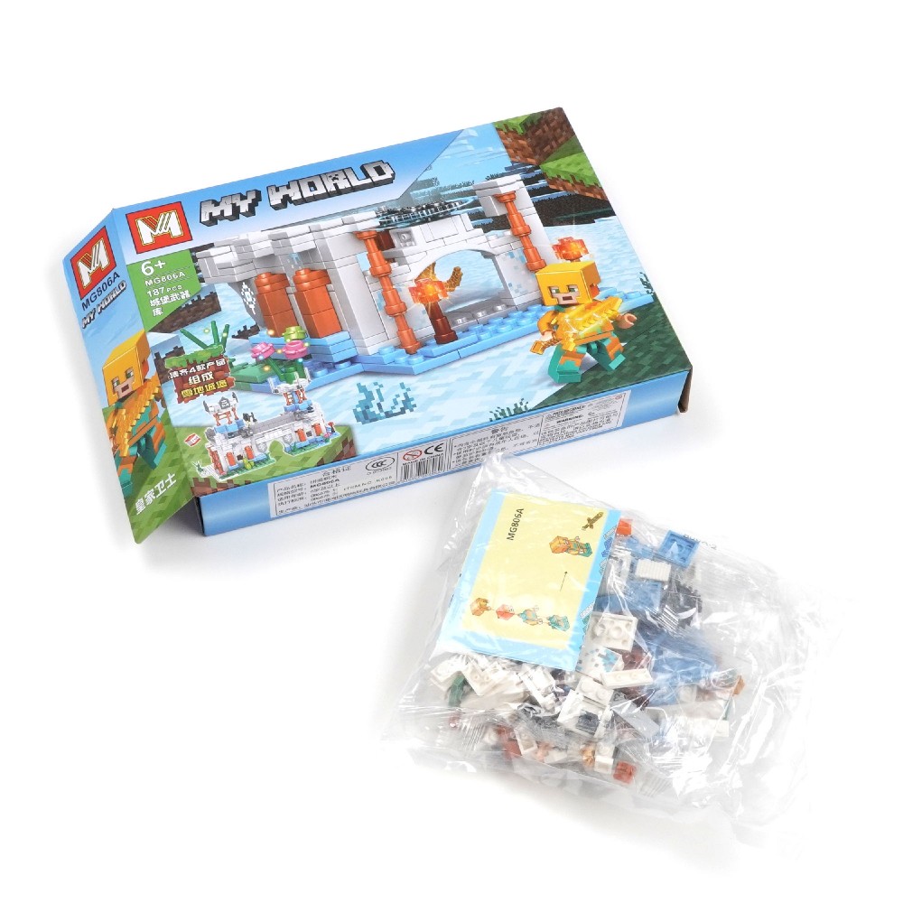 Набір блокових конструкторів Майнкрафт 8шт (30887) 3