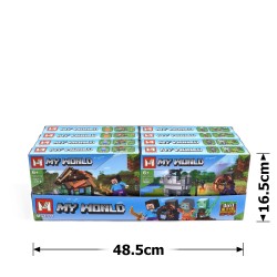 Набір блокових конструкторів Майнкрафт 8шт (30888)