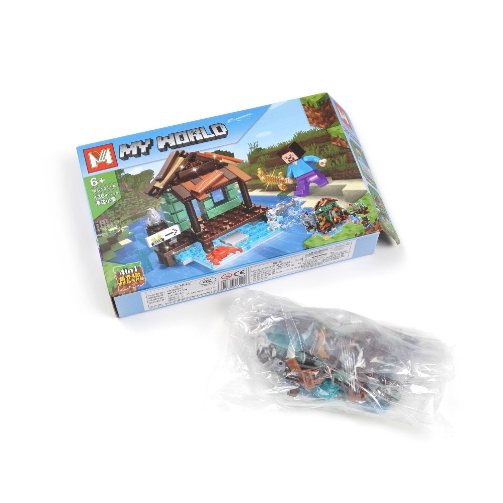 Набір блокових конструкторів Майнкрафт 8шт (30888) 3