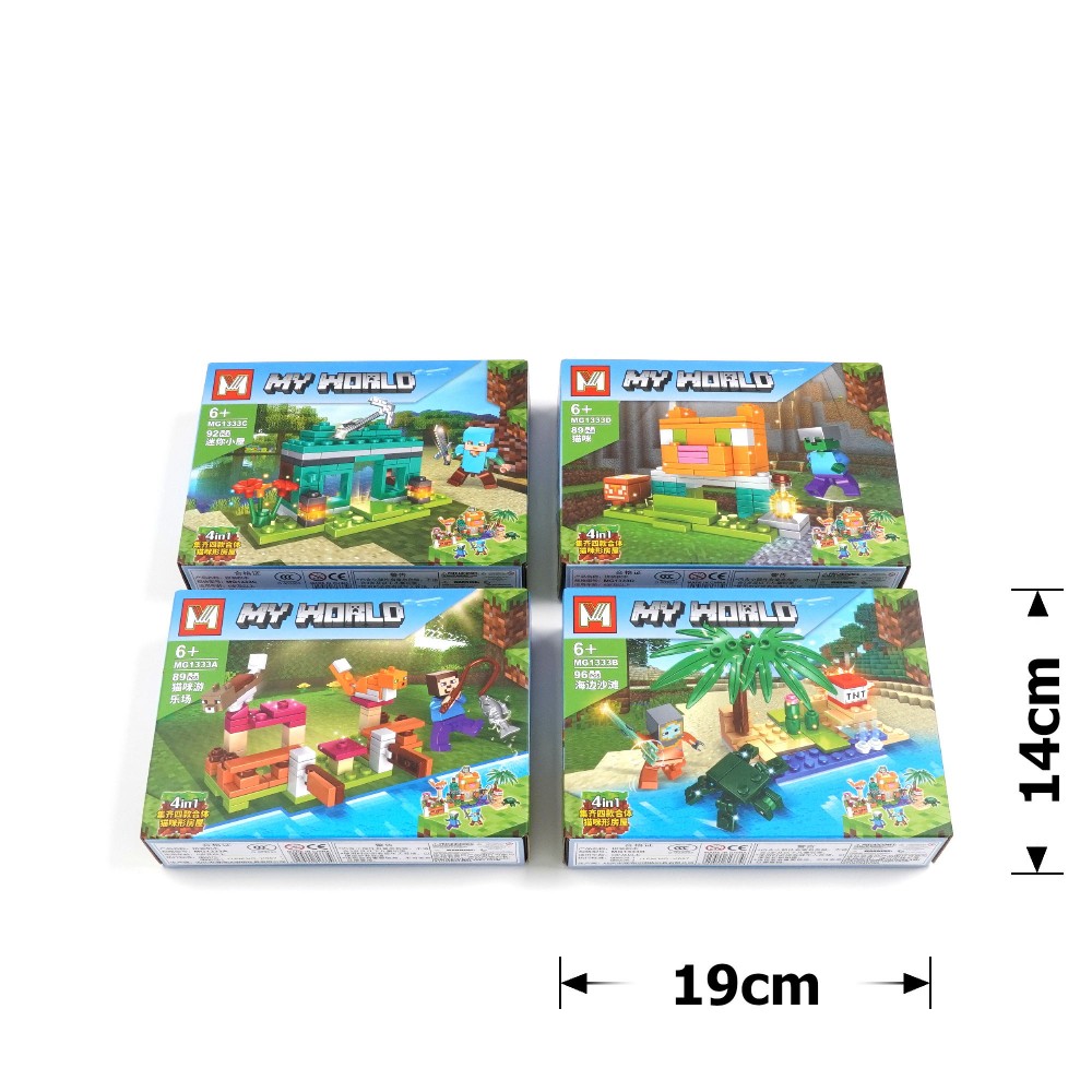 Набор блоковых конструкторов Майнкрафт 8шт (30889) 2