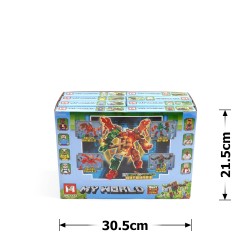 Набір блокових конструкторів Майнкрафт 16шт (30890)