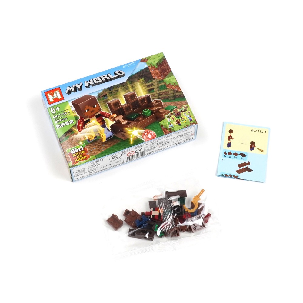 Набір блокових конструкторів Майнкрафт 16шт (30890) 3