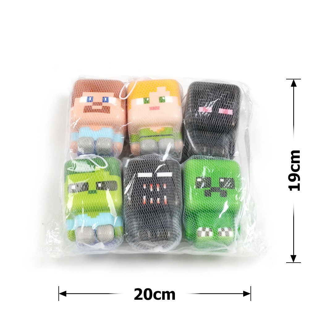 Набір антистрес іграшок сквіш Майнкрафт 9см (30893) 3