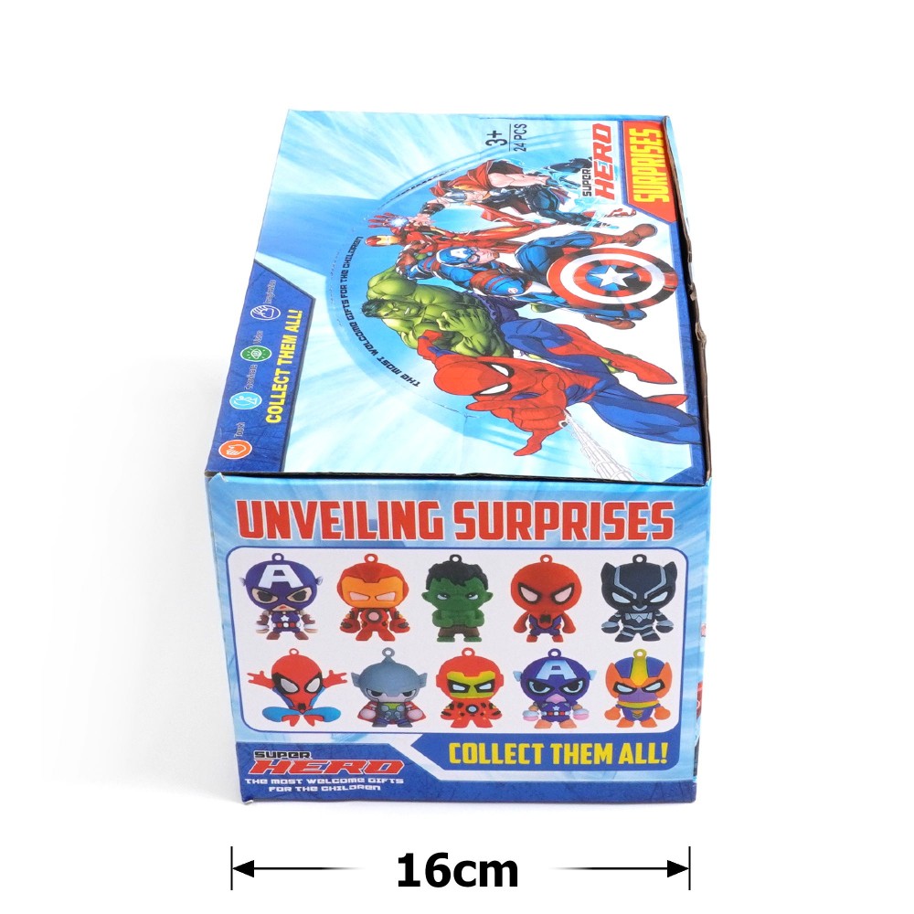 Набір брелоків-сюрпризів Супергерої 24шт (30773) 2