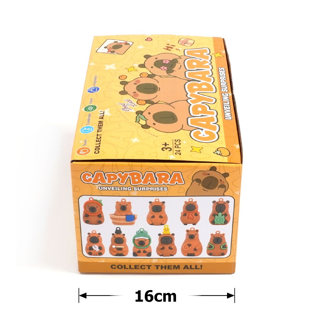 Набір брелок-сюрпризів Капібара 24шт (30775) 2
