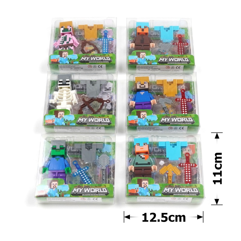 Набір фігурок-конструкторів Майнкрафт 12шт (30870) 2