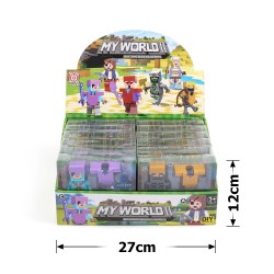 Набір фігурок-конструкторів Майнкрафт 12шт (30871)