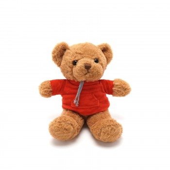 М'яка іграшка Ведмедик коричневий в кофті 21см (22399)