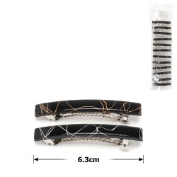 Набір автоматичних заколок глянсові з візерунками (11-13736)