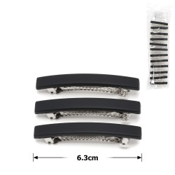 Набір автоматичних заколок матовий чорний (21-26892)