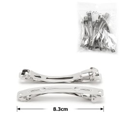 Набір основ для автоматичних шпильок 8.3см 12шт сріблястий (29265)