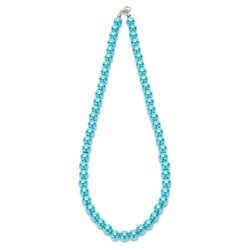  Подвеска на шею из бусин голубого цвета Ø8мм (28332)