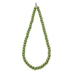  Подвеска на шею из бусин зеленого цвета Ø8мм (28378)