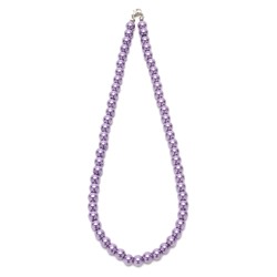  Підвіска на шию з намистин фіалкового кольору Ø8мм (28380)