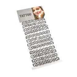 Набір чокерів-браслетів зі стразами чорні (13248)