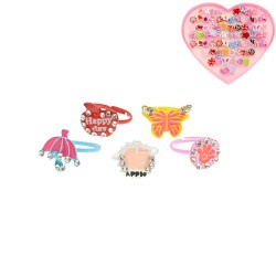  Набір дитячих кілець 72шт різнокольорові (14833)