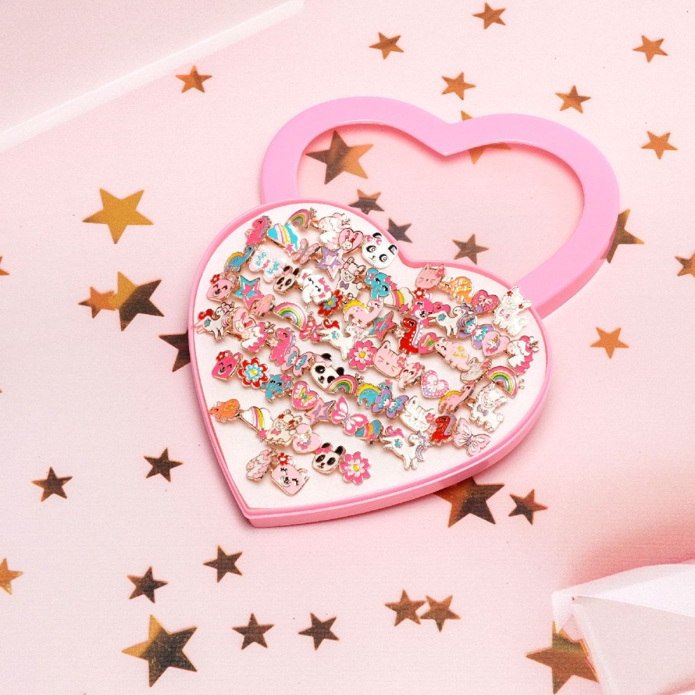 Набір дитячих кілець 72шт різнокольорові (31357) 3