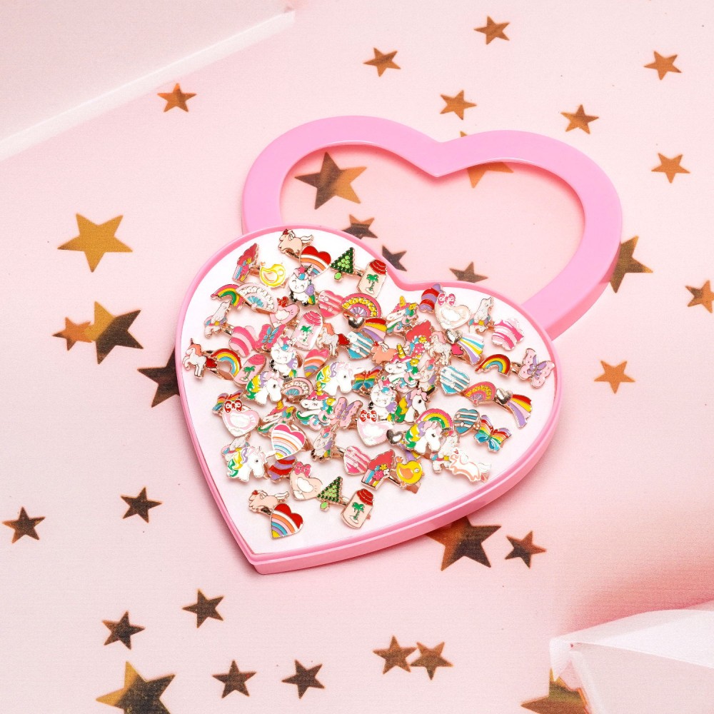 Набір дитячих кілець 72шт різнокольорові (31358) 3