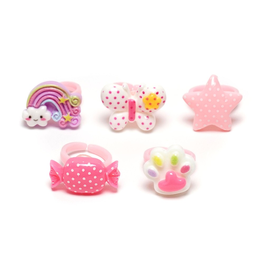 Набір дитячих кілець 12х3шт різнокольорові (31359) 3