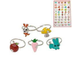  Набір кілець 50шт різнокольорові (5791)