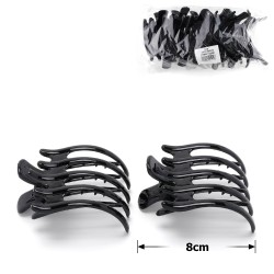 Набір бокових крабів для волосся чорний (15430)