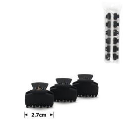 Набор заколок-крабов (81-26851) матовых чёрных