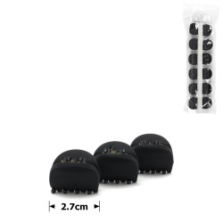 Набір заколок-крабів (81-26853) матових чорних