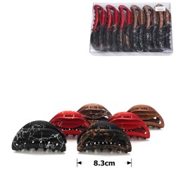 Набір заколок-крабів (99-26876) матових з візерунками