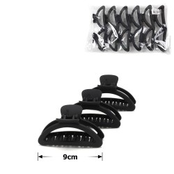 Набор заколок-крабов (95-28444) матовый черный