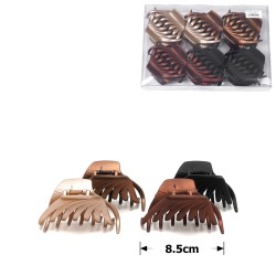 Набір заколок-крабів (16-28467) матових коричневих