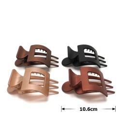 Набір бокових крабів для волосся (28479) коричневий