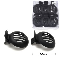 Набор боковых зажимом для волос (28482) черный