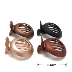 Набір бокових крабів для волосся (28483) коричневий