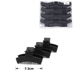 Набор заколок-крабов (66-28487) матовых черных