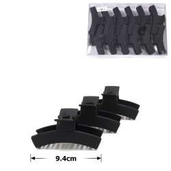 Набір заколок-крабів (68-28491) матових чорных