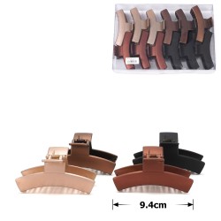 Набір заколок-крабів (68-28492) матових коричневих