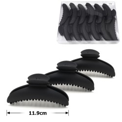 Набір заколок-крабів (48-29271) матових чорних