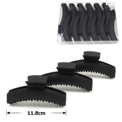 Набір заколок-крабів (28-29275) матових чорних