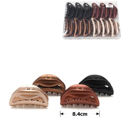 Набір заколок-крабів (99-29276) матових коричневих