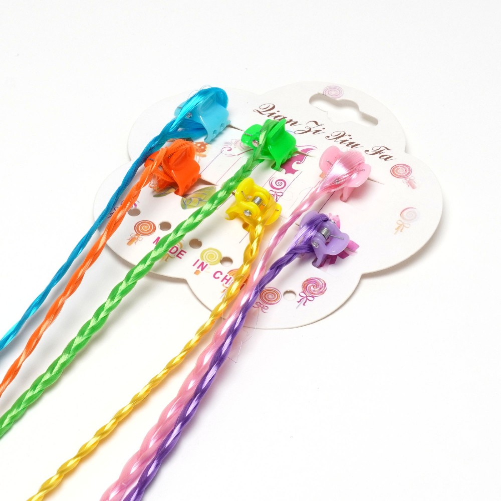 Набір заколок-прядок для волосся кольорові (31400) 2