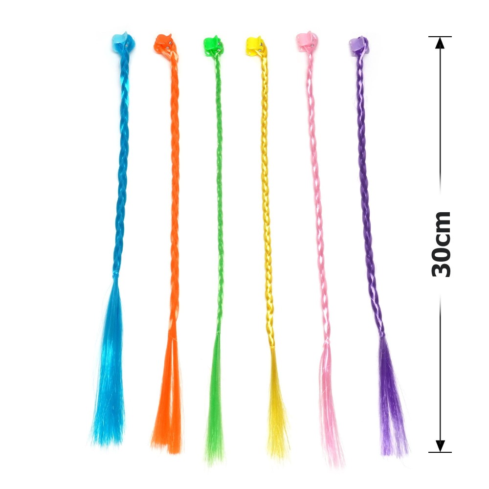 Набір заколок-прядок для волосся кольорові (31400) 3