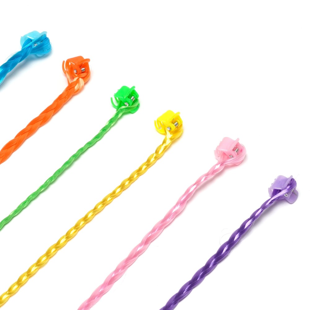 Набір заколок-прядок для волосся кольорові (31400) 4