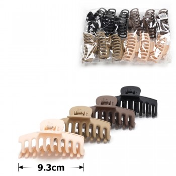 Набір заколок-крабів (101-31638) матовий коричневий