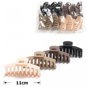 Набір заколок-крабів (102-31640) матовий коричневий