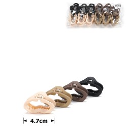  Набір заколок-крабів (106-31642) матовий коричневий