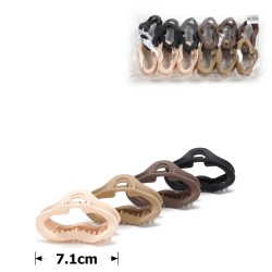  Набір заколок-крабів (108-31644) матовий коричневий