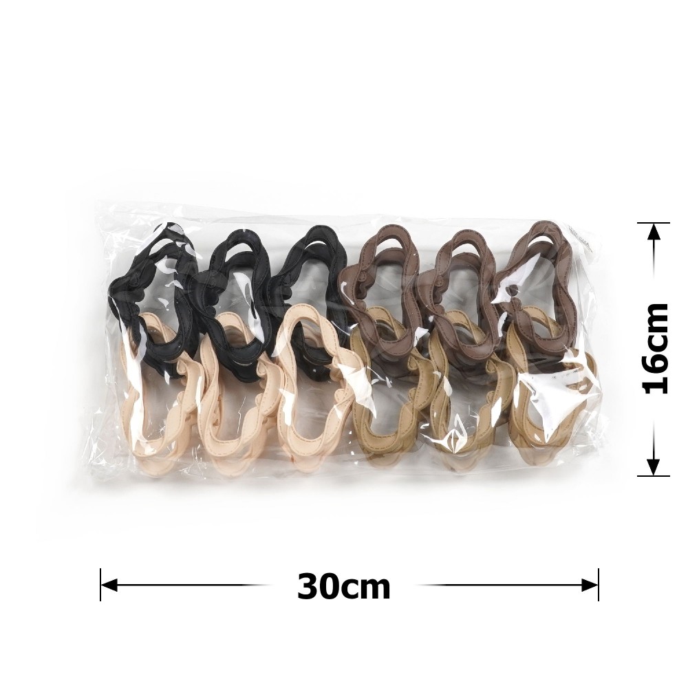 Набір заколок-крабів (110-31646) матовий коричневий 4