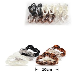  Набір заколок-крабів (110-31647) різнокольоровий