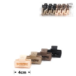  Набір заколок-крабів (113-31648) матовий коричневий