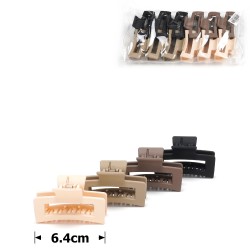  Набір заколок-крабів (115-31650) матовий коричневий